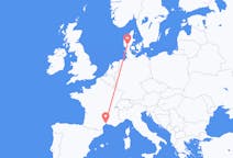 Flights from Billund, Denmark to Montpellier, France