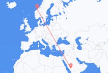 Flights from Bisha, Saudi Arabia to Kristiansund, Norway