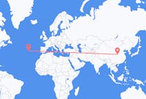 Flyg från Xi'an, Kina till Terceira, Portugal