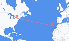 Flyreiser fra Ithaca, USA til Funchal, Portugal