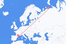 Flights from Barcelona, Spain to Naryan-Mar, Russia