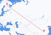 Flyrejser fra Zhangjiajie, Kina til Kuusamo, Finland