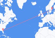 Flyreiser fra Jacksonville, USA til Stockholm, Sverige