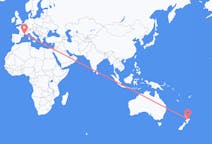 Flyg från Rotorua, Nya Zeeland till Montpellier, Frankrike