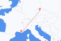 Flyrejser fra Prag, Tjekkiet til Toulon, Frankrig