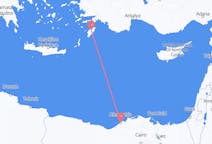出发地 埃及亚历山大目的地 希腊罗得岛的航班