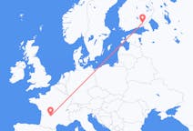 Flyrejser fra Brive-la-Gaillarde, Frankrig til Lappeenranta, Finland