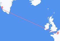 Flyreiser fra Paris, Frankrike til Paamiut, Grønland