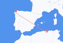 出发地 阿尔及利亚塞提夫目的地 西班牙圣地亚哥 － 德孔波斯特拉的航班