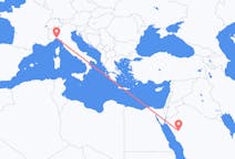 Flights from Al-`Ula, Saudi Arabia to Genoa, Italy