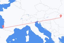 Flug frá Cluj Napoca, Rúmeníu til Biarritz, Frakklandi