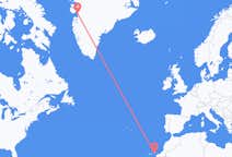 Vluchten van Ajuy, Spanje naar Ilulissat, Groenland