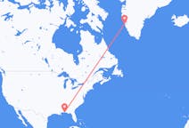 来自美国彭萨科拉目的地 格陵兰努克的航班