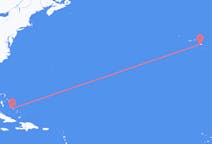 Flyrejser fra Deadman's Cay Settlement, Bahamas til Ponta Delgada, Portugal