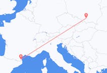 Voli da Cracovia, Polonia a Perpignano, Francia