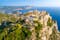photo of view of Old ruins of Angelokastro fortress, Corfu island, Greece.