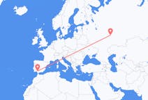 Flyg från Kazan, Ryssland till Sevilla, Spanien