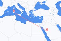 Flights from Medina to Cagliari