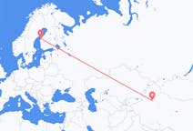 Flights from Korla, China to Vaasa, Finland
