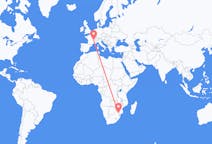Flights from Hoedspruit, Limpopo, South Africa to Lyon, France