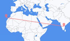 Flights from Kadapa, India to Tenerife, Spain