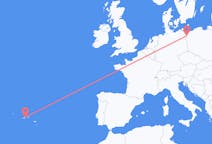 Flights from São Jorge Island, Portugal to Szczecin, Poland