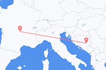 Flyreiser fra Clermont-Ferrand, til Sarajevo