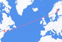 Flights from New York to Vaasa