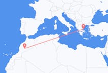 出发地 摩洛哥出发地 瓦爾扎扎特目的地 希腊斯基亚索斯的航班