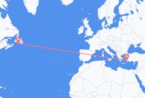เที่ยวบิน จาก Saint-Pierre, แซงปีแยร์และมีเกอลง ไปยัง Bodrum, ตุรกี