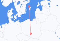 Flyrejser fra Visby, Sverige til Katowice, Polen