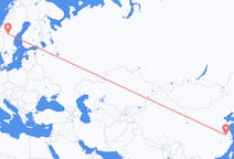 Flyg från Nanjing, Kina till Östersund, Sverige