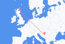 Flights from Tuzla to Aberdeen