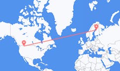 Flyreiser fra Kalispell, USA til Uleåborg, Finland