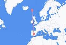フェロー諸島のから ソルヴァーグル、スペインのへ マラガフライト