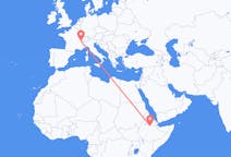 Flüge von Dese, Äthiopien nach Genf, die Schweiz