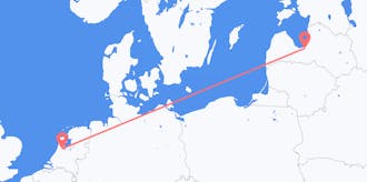 Flyreiser fra Nederland til Latvia