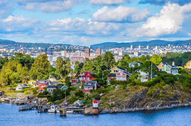 Photo of Oslo, a city in the fjord.