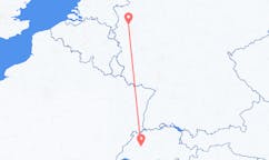Flug frá Bern, Sviss til Düsseldorf, Þýskalandi