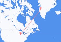 Flights from Chicago, the United States to Kangerlussuaq, Greenland