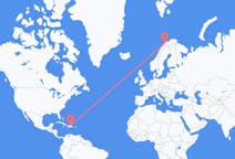 Flyrejser fra Santiago de los Caballeros, Den Dominikanske Republik til Tromsø, Norge