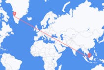 Flyg från Kuching, Malaysia till Kangerlussuaq, Grönland