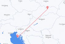 Flyreiser fra Poprad, til Pula