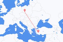 Flyreiser fra Wrocław, Polen til Denizli, Tyrkia