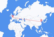 Flights from Qingdao, China to Paris, France