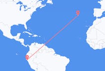 Flyreiser fra Chiclayo, Peru til Ponta Delgada, Portugal