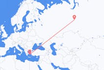 Flights from Surgut, Russia to Mykonos, Greece