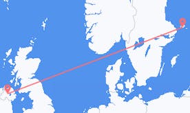 Flyg från Nordirland till Åland