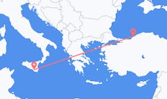 Fly fra Comiso til Zonguldak