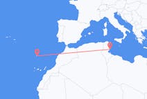 Loty z Sfax, Tunezja do Funchal, Portugalia